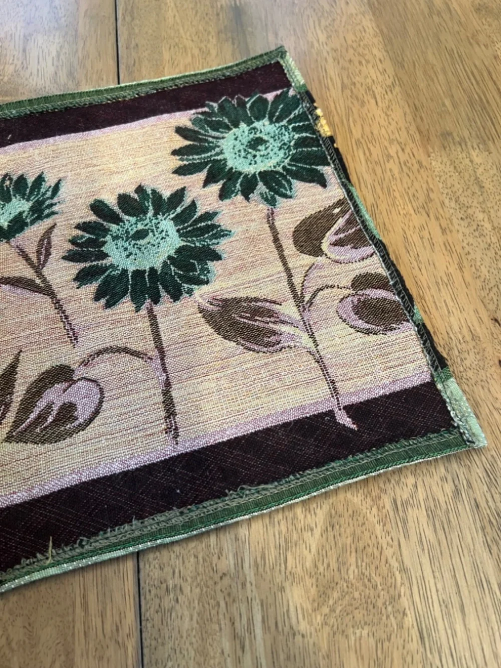 Sunflower Table Runner or Dresser Scarf